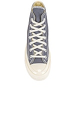 COMME des GARCONS PLAY Converse Chuck Taylor High in Grey, view 4, click to view large image.