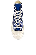 COMME des GARCONS PLAY Converse Chuck Taylor High in Blue, view 4, click to view large image.