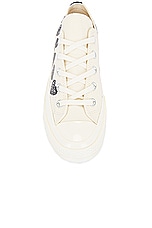 COMME des GARCONS PLAY Converse Multi Heart Low Top in Beige, view 4, click to view large image.