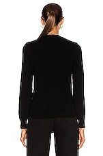 COMME des GARCONS PLAY Cardigan in Black, view 4, click to view large image.