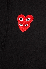 COMME des GARCONS PLAY Sweatshirt in Black, view 6, click to view large image.
