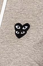 COMME des GARCONS PLAY Sweatshirt in Grey, view 6, click to view large image.