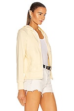 COMME des GARCONS PLAY Big Heart Full Zip Hoodie in Ivory, view 3, click to view large image.