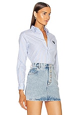 COMME des GARCONS PLAY Striped Shirt in Blue, view 2, click to view large image.