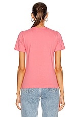COMME des GARCONS PLAY Tee in Pink, view 3, click to view large image.