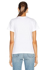 COMME des GARCONS PLAY Tee Shirt in White, view 3, click to view large image.