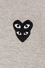 COMME des GARCONS PLAY T-Shirt in Grey, view 5, click to view large image.