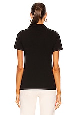 COMME des GARCONS PLAY Polo T-Shirt in Black, view 3, click to view large image.