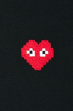 COMME des GARCONS PLAY Invader T-Shirt in Black, view 5, click to view large image.