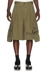 COMME des GARCONS SHIRT Cargo Pocket Shorts in Khaki | FWRD