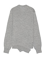 COMME des GARCONS SHIRT X Lacoste Cardigan in Grey, view 2, click to view large image.