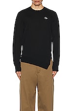COMME des GARCONS SHIRT X Lacoste Sweater in Black, view 4, click to view large image.