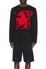 COMME des GARCONS SHIRT x Andy Warhol Jumper in Red, view 3, click to view large image.