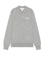 COMME des GARCONS SHIRT 2024 Polo Sweater in Grey, view 1, click to view large image.