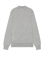 COMME des GARCONS SHIRT 2024 Polo Sweater in Grey, view 2, click to view large image.