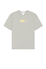 COMME des GARCONS SHIRT X Lacoste Tee in Grey, view 1, click to view large image.