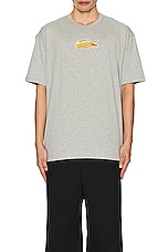 COMME des GARCONS SHIRT X Lacoste Tee in Grey, view 4, click to view large image.