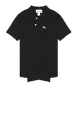 COMME des GARCONS SHIRT X Lacoste Polo in Black, view 1, click to view large image.