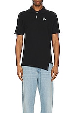 COMME des GARCONS SHIRT X Lacoste Polo in Black, view 4, click to view large image.