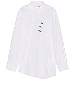COMME des GARCONS SHIRT X Lacoste Shirt in White, view 1, click to view large image.
