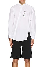 COMME des GARCONS SHIRT X Lacoste Shirt in White, view 4, click to view large image.