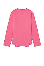 COMME des GARCONS SHIRT X Lacoste Tee in Pink, view 2, click to view large image.