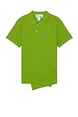 COMME des GARCONS SHIRT X Lacoste Polo in Green, view 1, click to view large image.