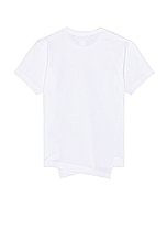 COMME des GARCONS SHIRT X Lacoste Tee in White, view 2, click to view large image.