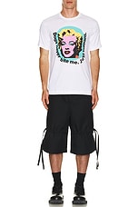 COMME des GARCONS SHIRT x Andy Warhol T-Shirt in White, view 4, click to view large image.