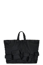 COMME des GARCONS SHIRT Multi Pocket Tote in Black, view 1, click to view large image.