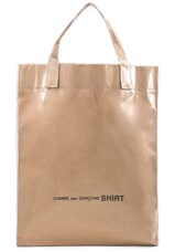 COMME des GARCONS SHIRT PVC Messenger Tote in Kraft | FWRD