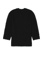 COMME des GARCONS Homme Plus Intarsia Sweater in Black, view 2, click to view large image.