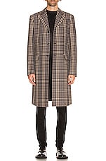 COMME des GARCONS Homme Plus Trench Coat in Natural & Black, view 3, click to view large image.