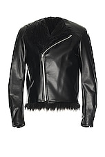 COMME des GARCONS Homme Plus Rider Jacket in Black, view 1, click to view large image.