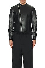 COMME des GARCONS Homme Plus Rider Jacket in Black, view 3, click to view large image.