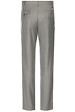 COMME des GARCONS Homme Plus Pencil Striped Pant in Grey & Pink, view 2, click to view large image.