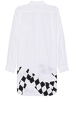 COMME des GARCONS Homme Plus Shirt in White & Black, view 2, click to view large image.