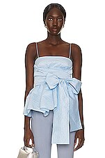 Cecilie Bahnsen James Top in Maya Blue | FWRD