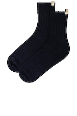Comme Si The Yves Sock in Navy, view 2, click to view large image.