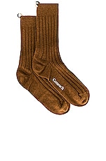 Comme Si the Danielle Sock in Pecan, view 1, click to view large image.
