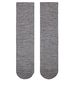 Comme Si The Merino Tube Sock in Heather Grey, view 3, click to view large image.