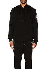 Canada Goose Huron Hoody in Black, view 3, click to view large image.