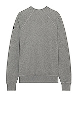 Canada Goose Huron Crewneck in Stone Heather, view 2, click to view large image.