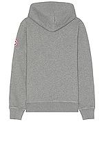 Canada Goose Huron Hoodie in Stone Heather, view 2, click to view large image.