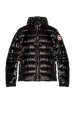 Canada Goose Crofton Hoody in Black, view 2, click to view large image.