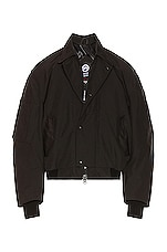 Canada Goose Angel Chen Arxan Bomber Jacket in Black, view 2, click to view large image.