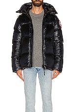 Canada Goose Crofton Puffer in Black, view 5, click to view large image.