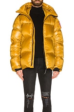 Canada Goose Crofton Puffer in Emblem Gold, view 5, click to view large image.