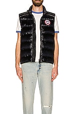 Canada Goose Crofton Vest in Black, view 3, click to view large image.
