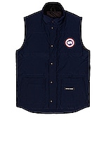 Canada Goose Freestyle Crew Vest in Atlantic Navy, view 1, click to view large image.